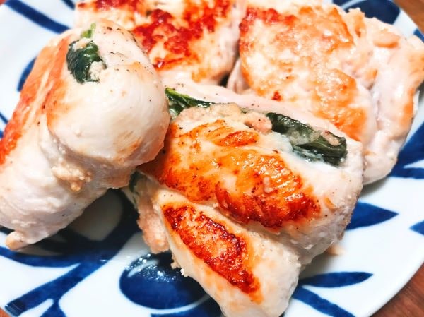 ささみのたらこはさみ焼き