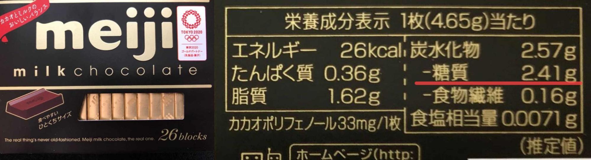 meiji ミルクチョコレート