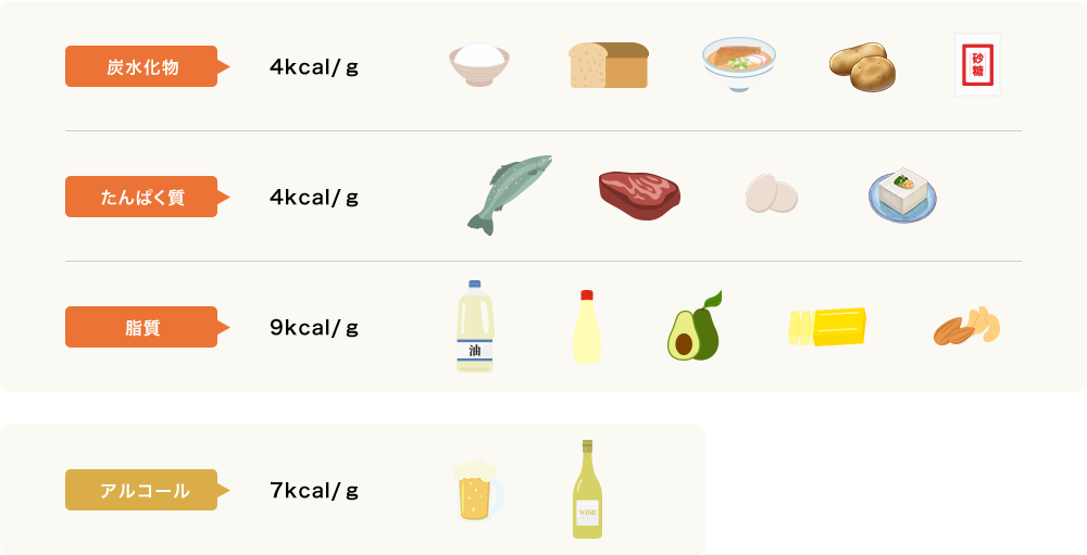 脂質のカロリー