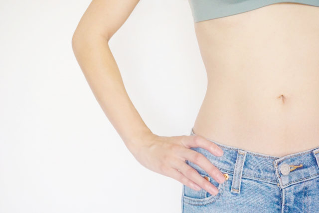 引き締まった女性の体