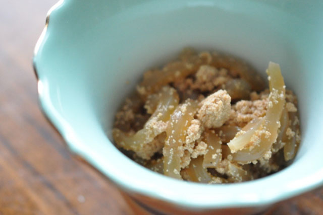 糸こんにゃくの明太子炒め