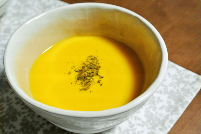 アーモンドミルクとかぼちゃのポタージュ