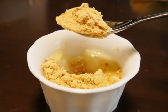 アーモンドミルクの和風プリン