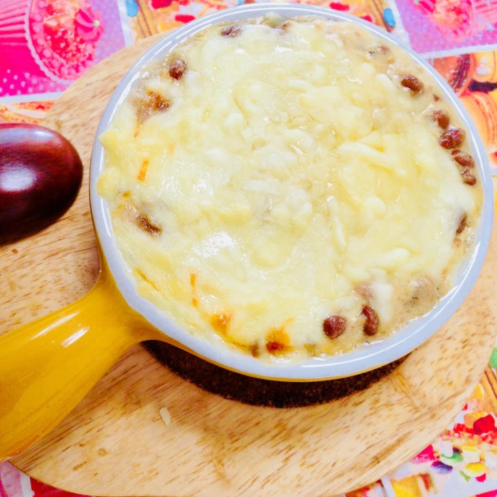 とろーりチーズと納豆と豆腐ドリア