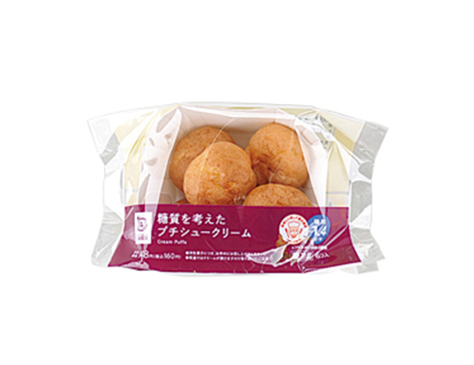 糖質を考えたプチシュークリーム