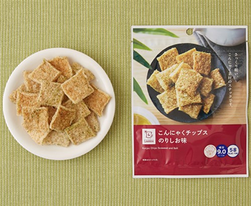 こんにゃくチップスのりしお