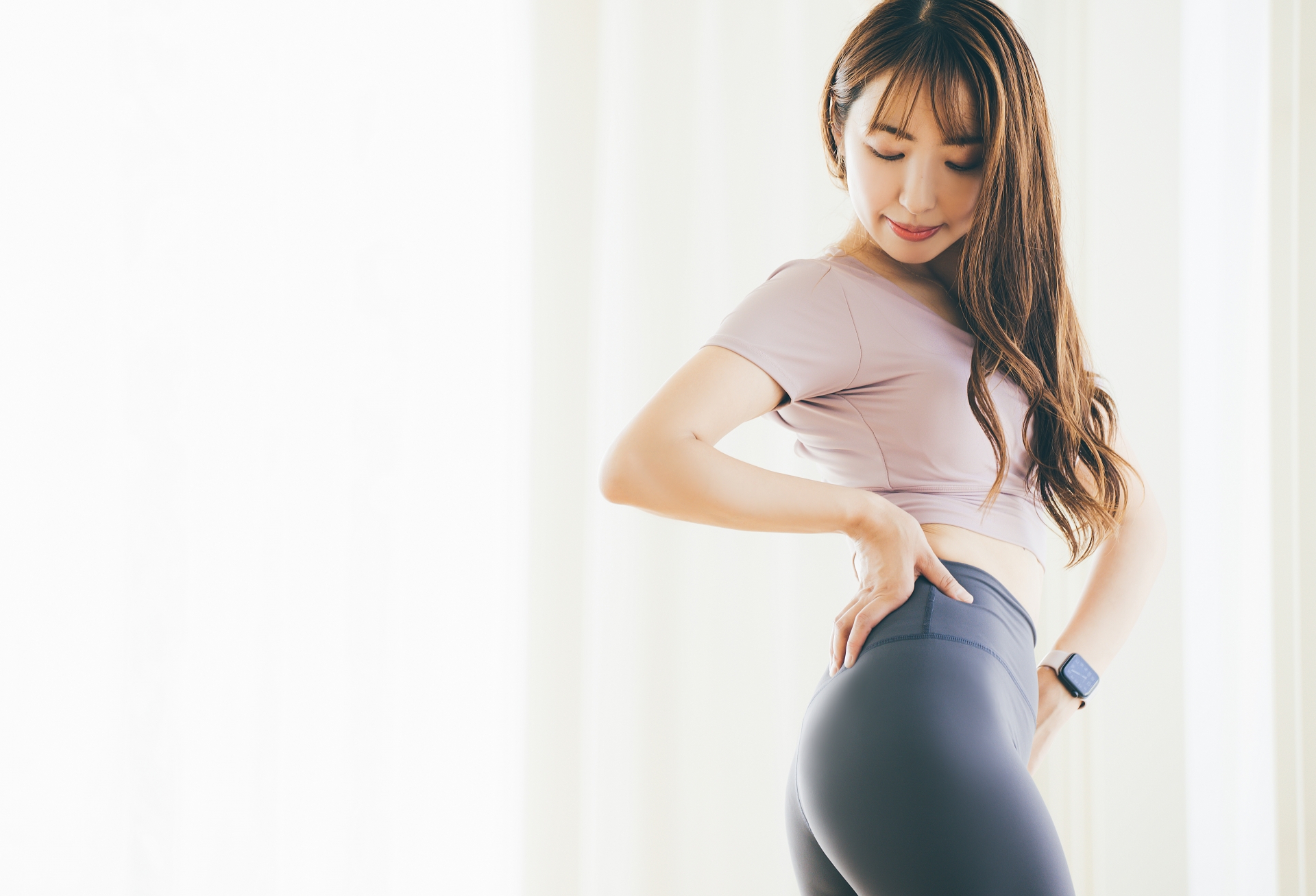 体が引き締まった女性