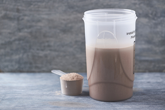 チョコレート味のプロテイン