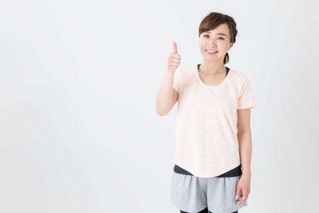 ジムにいる女性