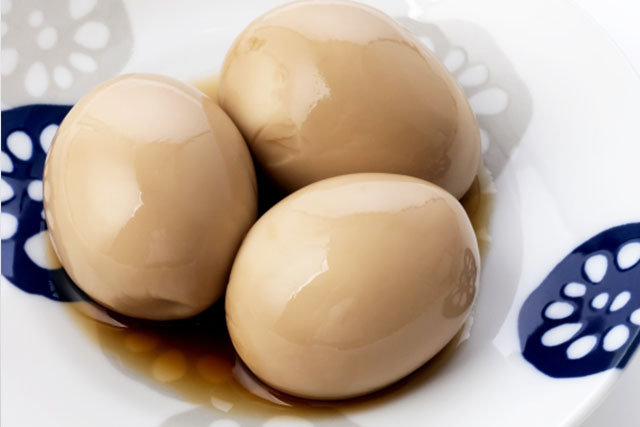 ゆで卵の酢醤油漬け