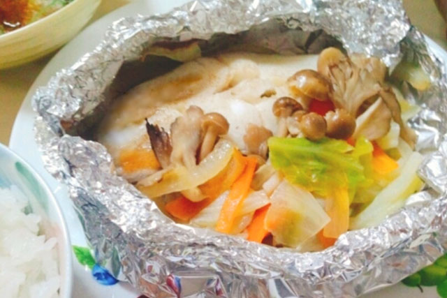 鶏肉のホイル焼き